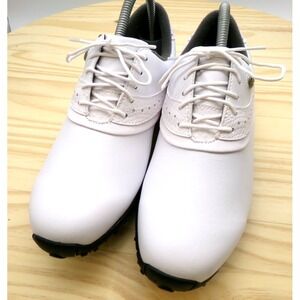 Footjoy FJ LoPro Golf Shoes 93925 Womens White Size 9.5 Narrow Spikes Lace Up‎